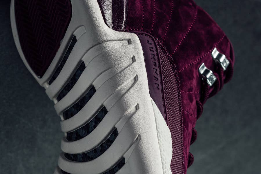 Jordan 12 bordeaux on feet hotsell