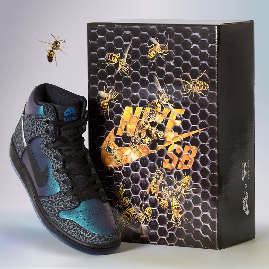 Black Sheep x Nike SB Dunk High &#x27;Black Hornet&#x27; (Box 1)