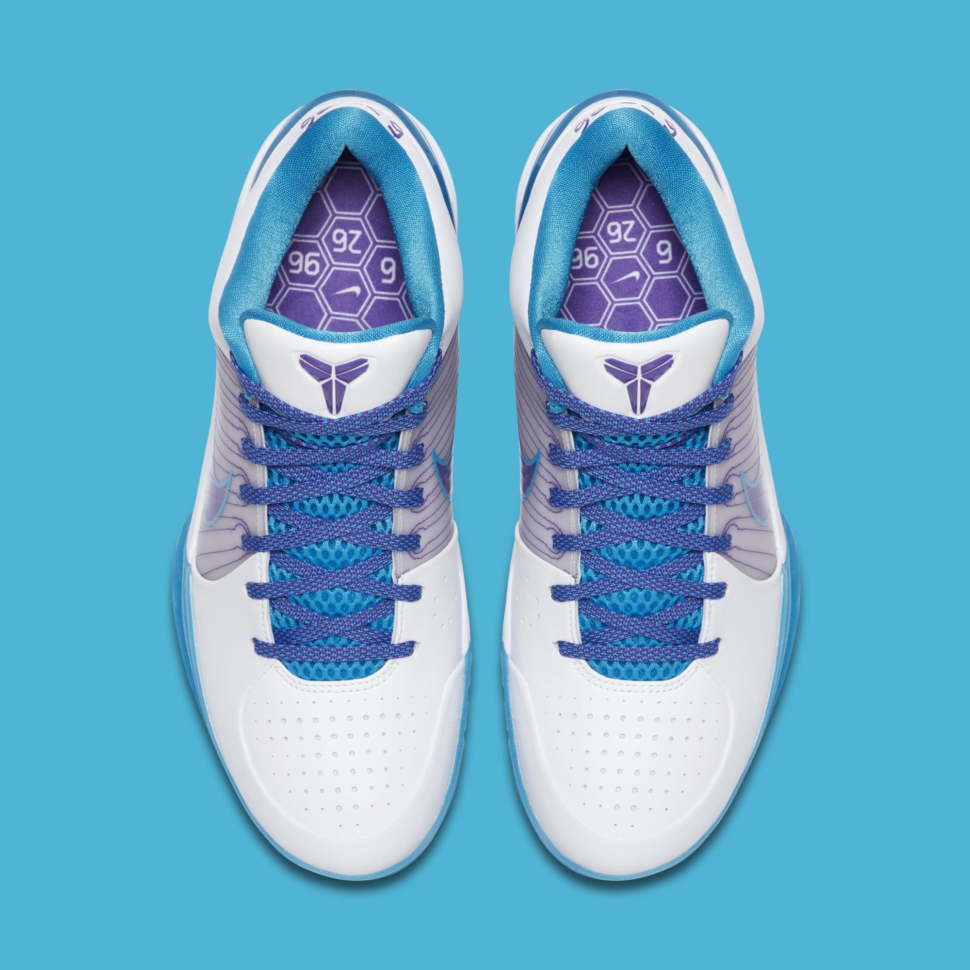 Nike Kobe 4 Protro &#x27;White/Orion Blue-Varsity Purple&#x27; AV6339-100 (Top)