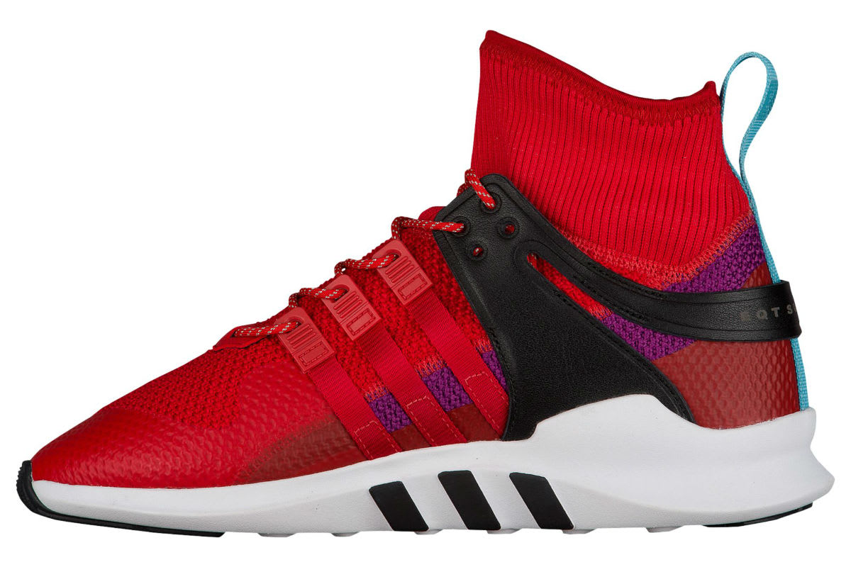 Adidas EQT Support ADV Winter Scarlet Shock Purple Release Date Medial