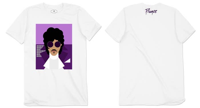 Prince &#x27;Purple Rain&#x27; Avatar t-shirt (in white)