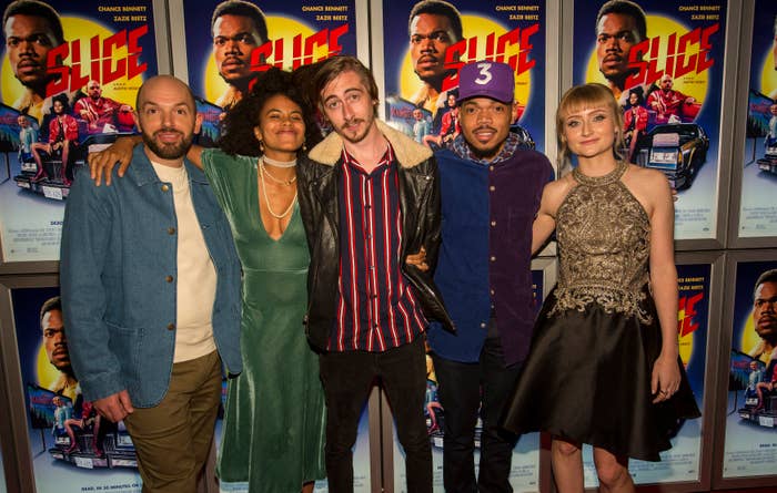 Paul Scheer, Zazie Beetz, Austin Vesely, Chance the Rapper and Rae Gray