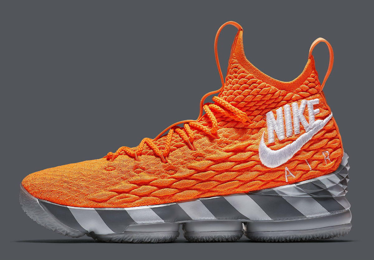 Nike LeBron 15 Orange Box Release Date AR5125-800 Profile