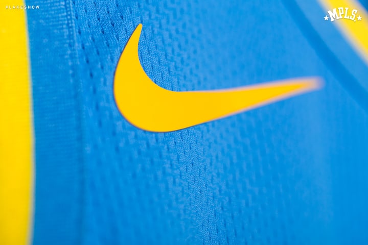 Los Angeles Lakers &#x27;MPLS&#x27; Nike Throwback Jersey 2