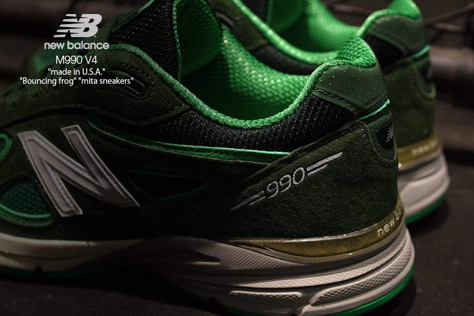 Mita Sneakers x New Balance 990v4 &#x27;Bouncing Frog&#x27; (Back)