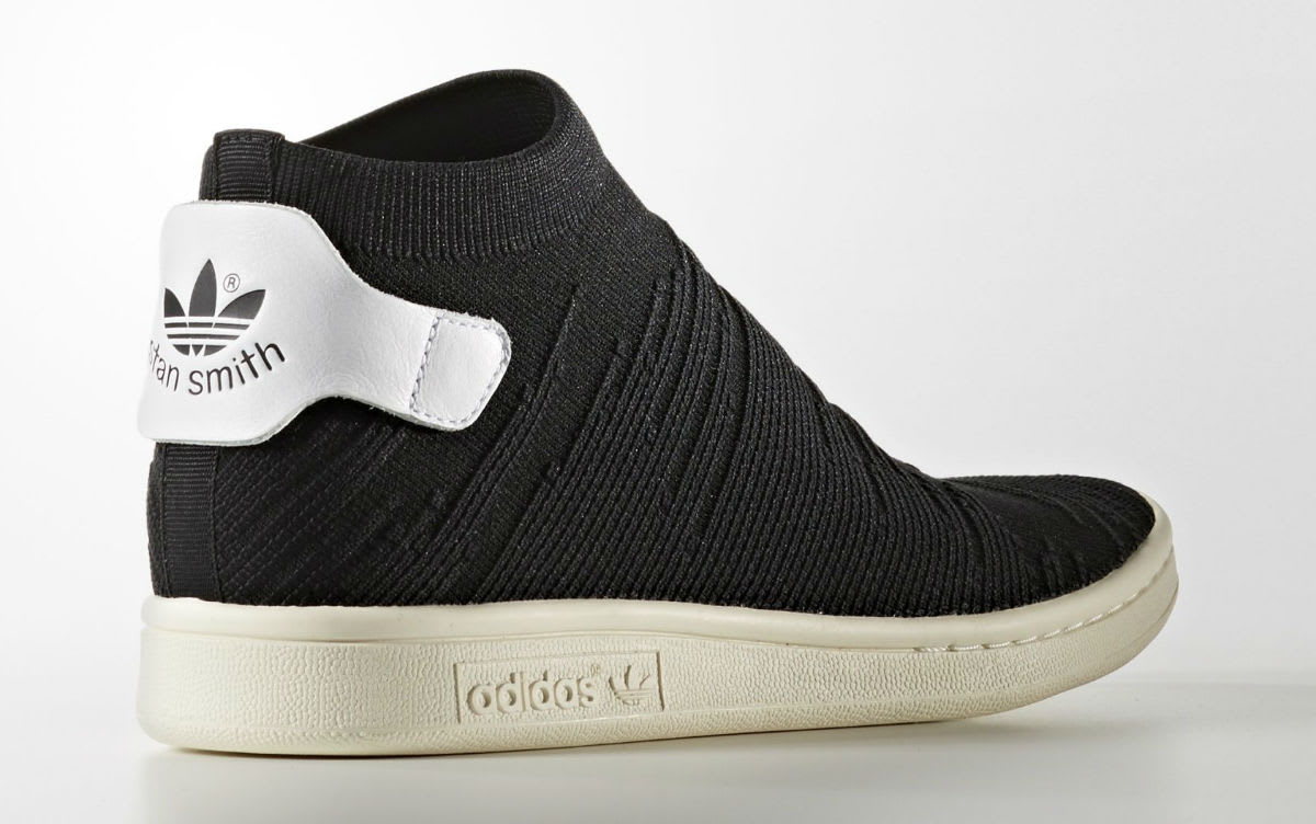 Adidas Stan Smith Sock Primeknit Sock Black Lateral