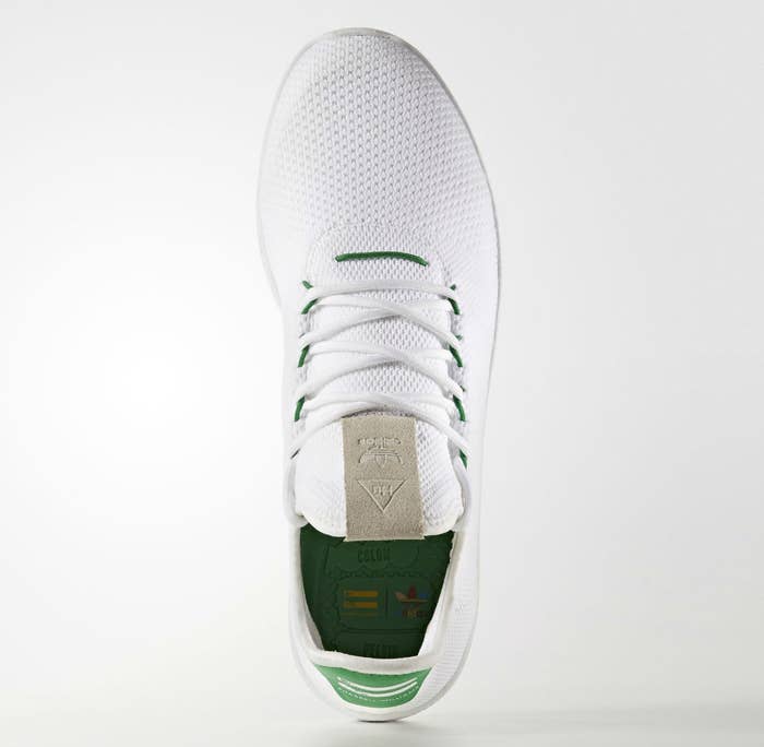 Pharrell x Adidas Tennis Hu White Green Release Date Top BA7828