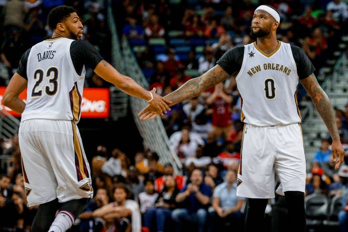 Anthony Davis DeMarcus Cousins 2017 Pelicans Bulls