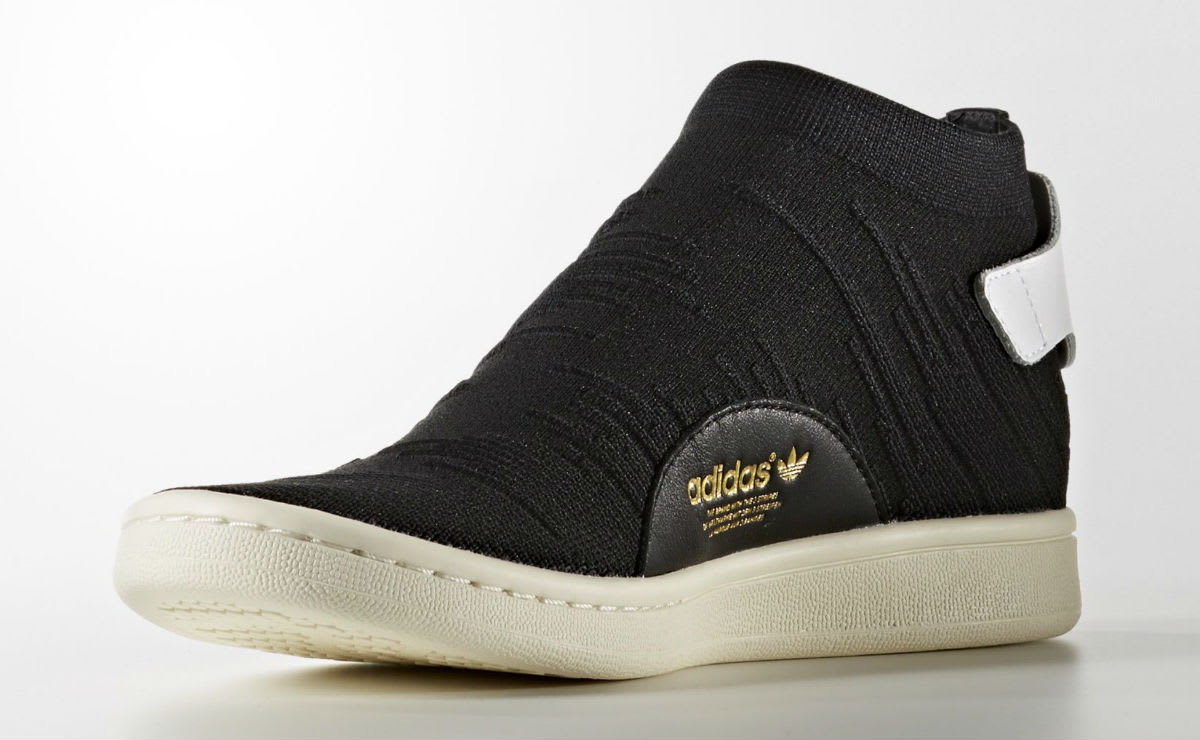 Adidas Stan Smith Sock Primeknit Sock Black Medial