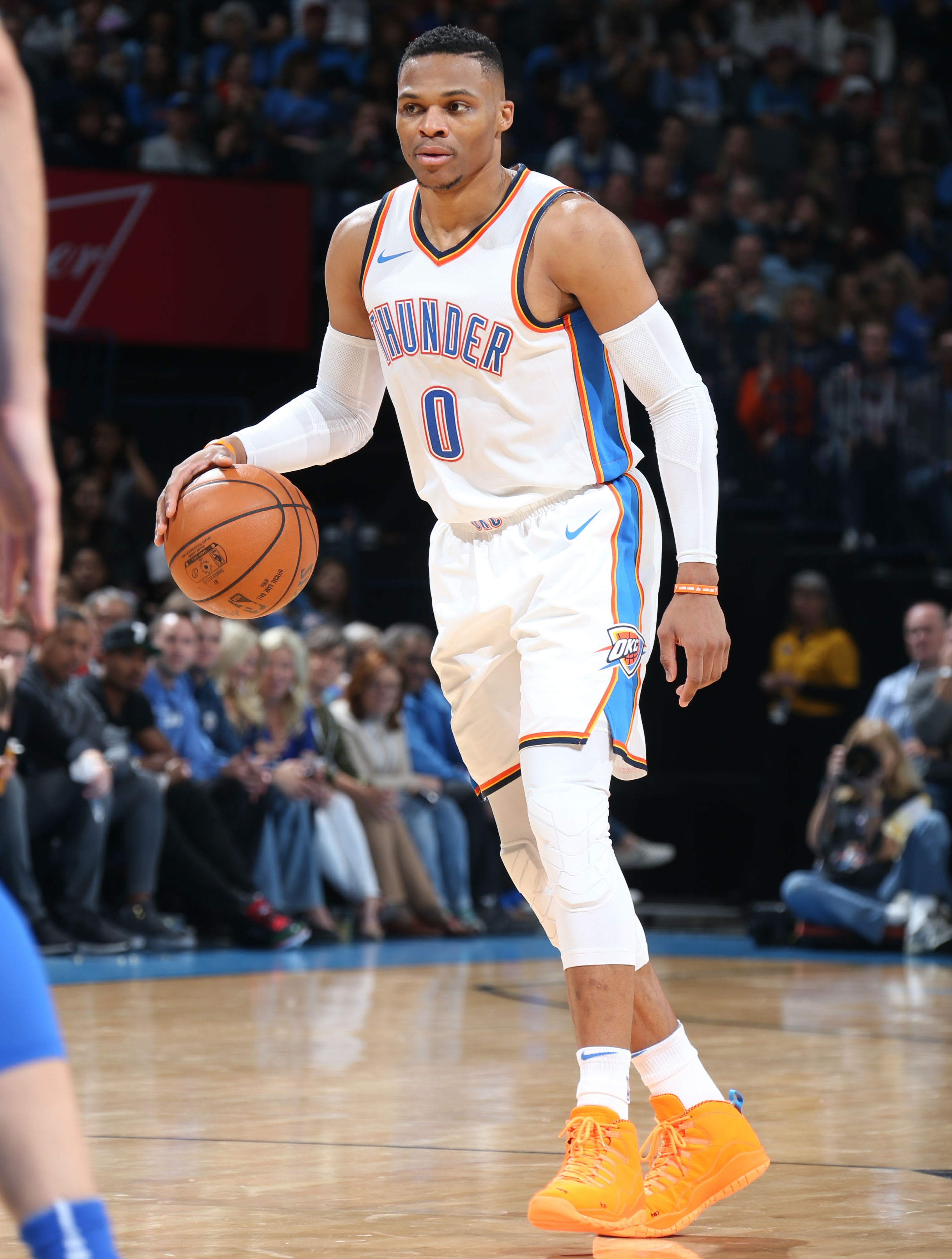 Russell Westbrook Air Jordan 10 Orange PE On-Foot 2