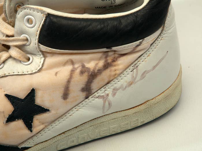 Michael Jordan 1984 Olympics Converse Sneakers Collar