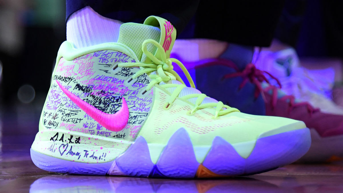 Kyrie Irving Debuts Nike Kyrie 4 Confetti Right