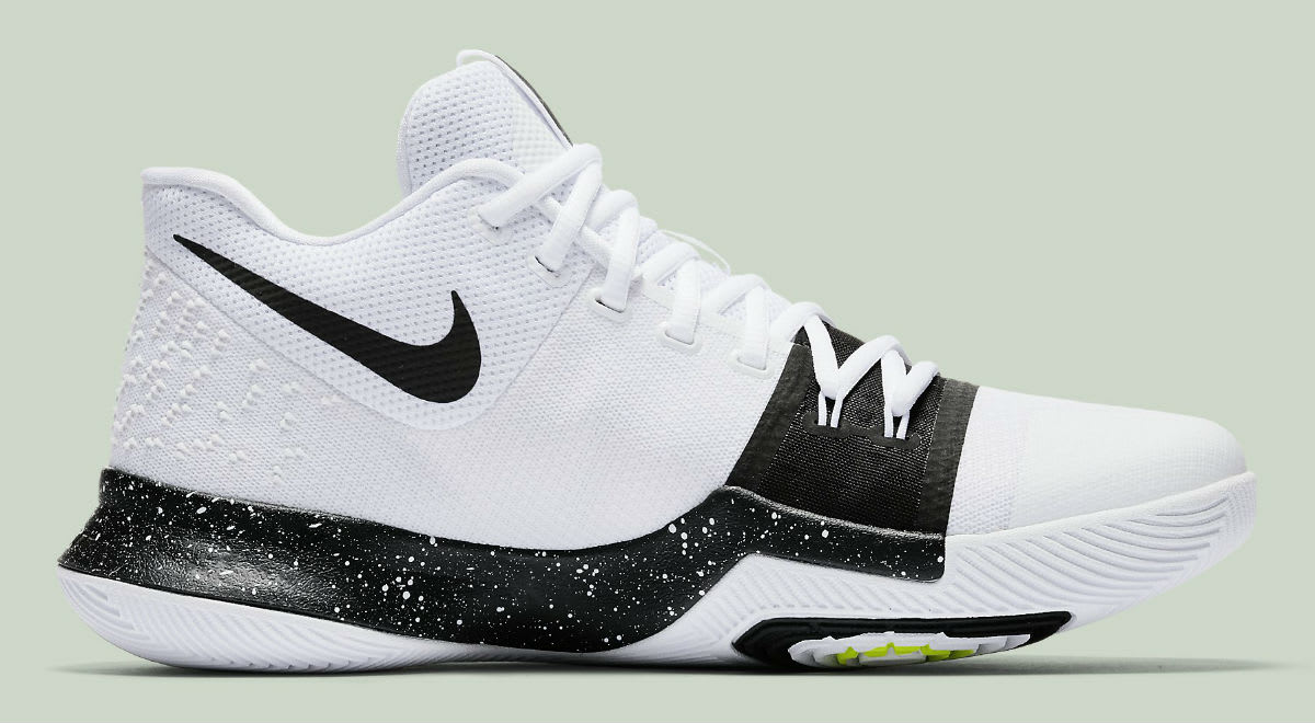 Nike Kyrie 3 White Black Volt Release Date Medial 917724-100