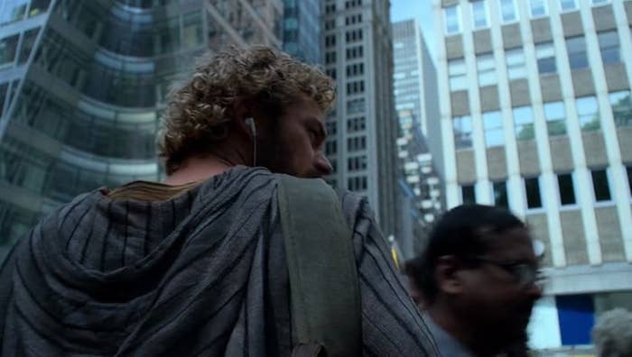 Danny Rand listening to Outkast
