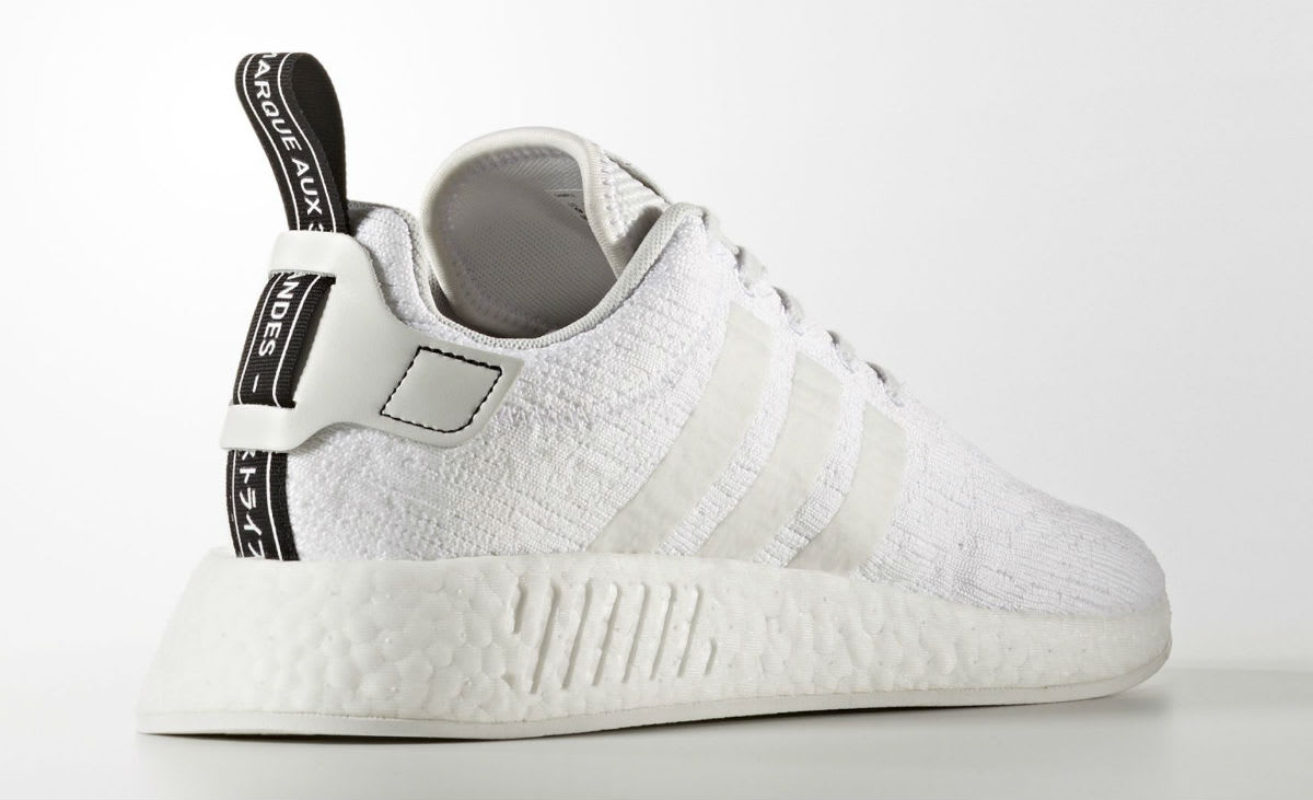 Adidas NMD R2 Triple White Release Date Lateral
