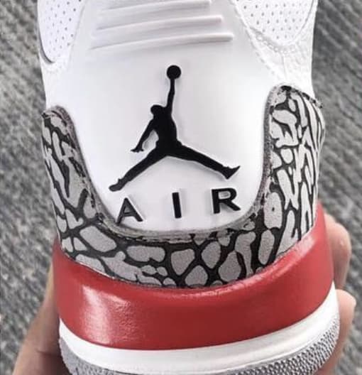 Air Jordan 3 &#x27;Katrina&#x27; 136064-116 (Heel)