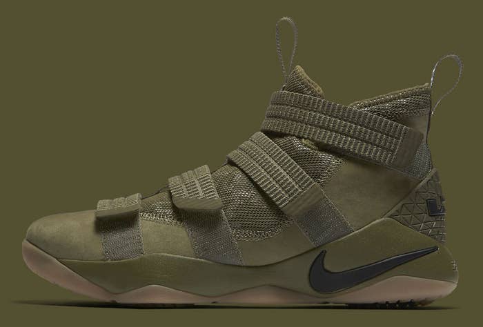 Nike LeBron Soldier 11 SFG Olive Release Date Profile 897646-200