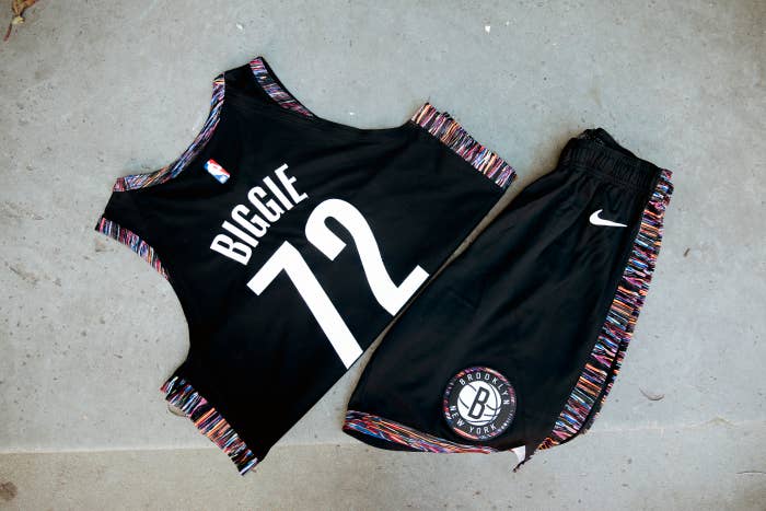 Brooklyn Nets Biggie Jersey Shorts 2018-19 Nike City Edition
