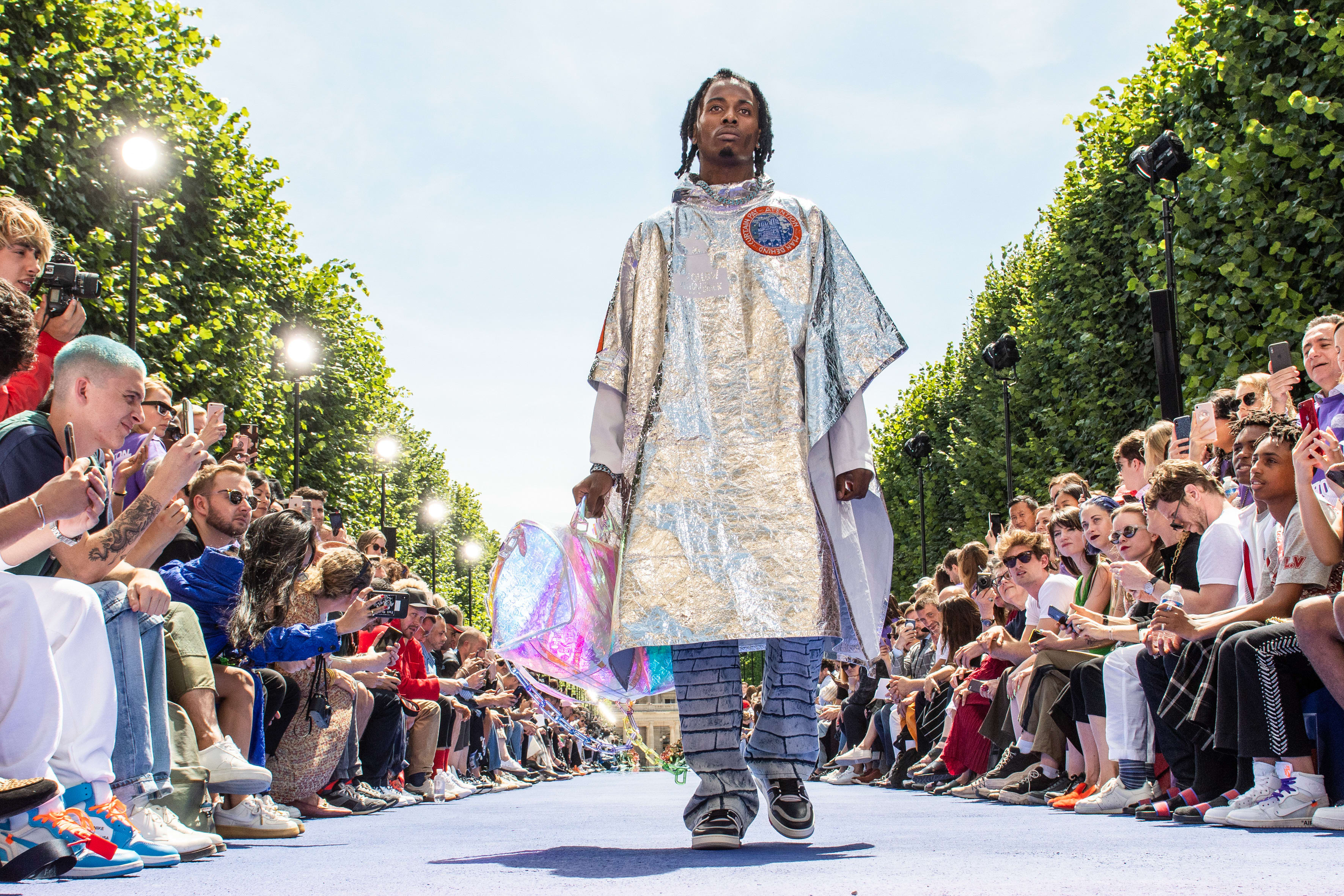 Playboi Carti in Louis Vuitton show