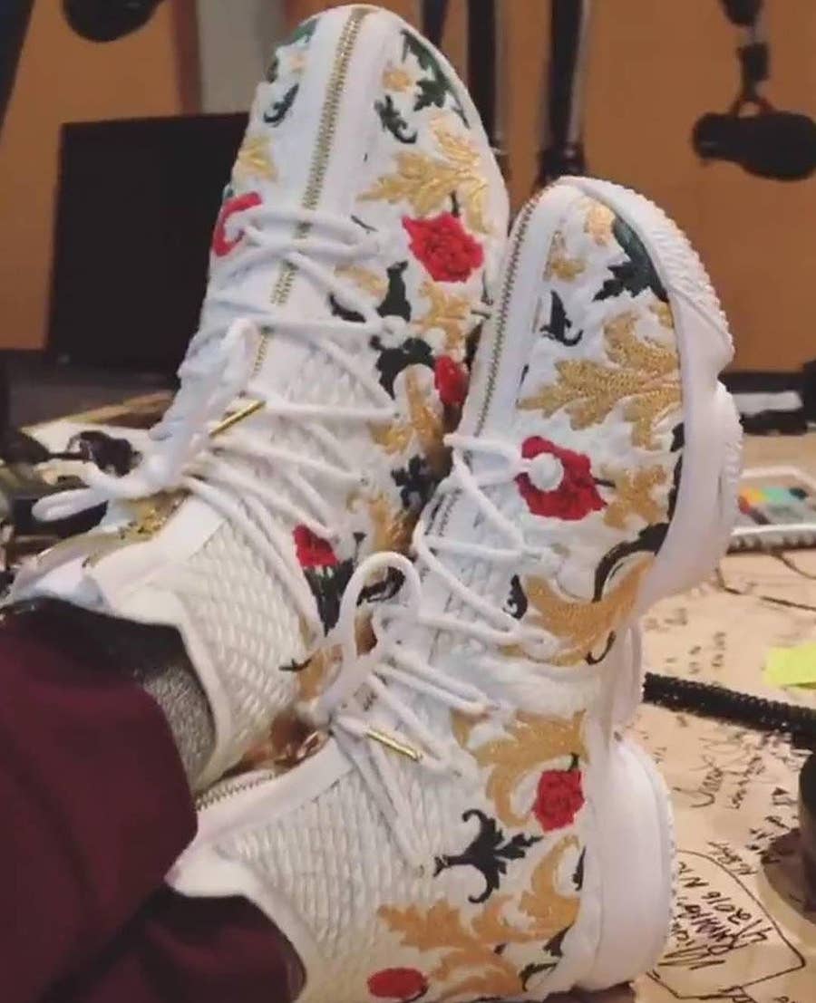 Up Close With The 'Floral' Nike Lebron 15 | Complex