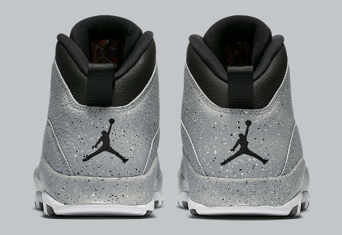 Air Jordan 10 X Cement Release Date 310805-062 Heel