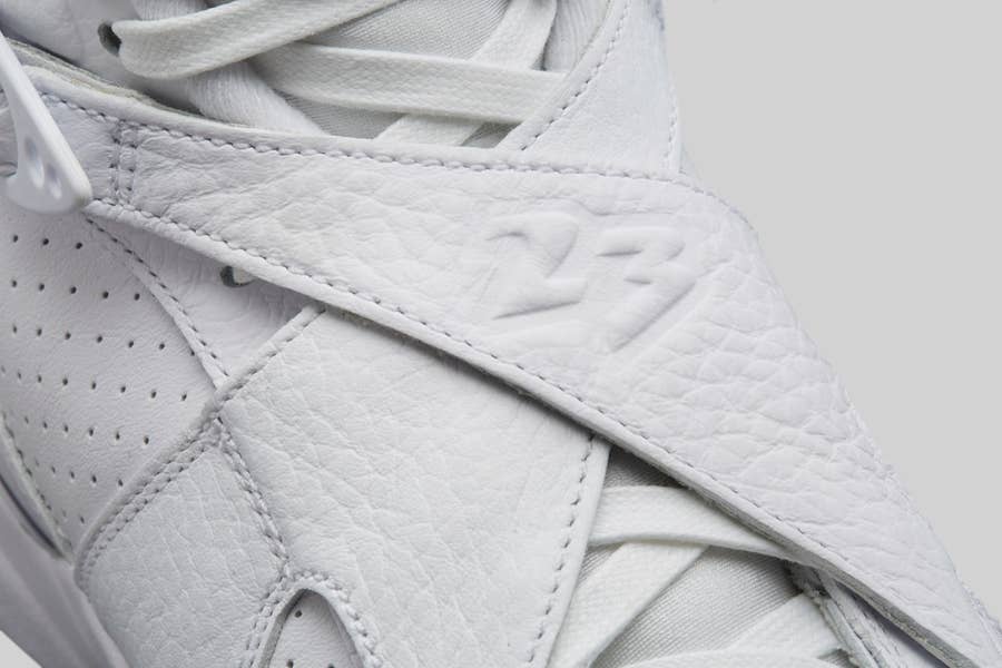 Air jordan 8 retro x ovo white/metallic gold-varsity red-blur sales