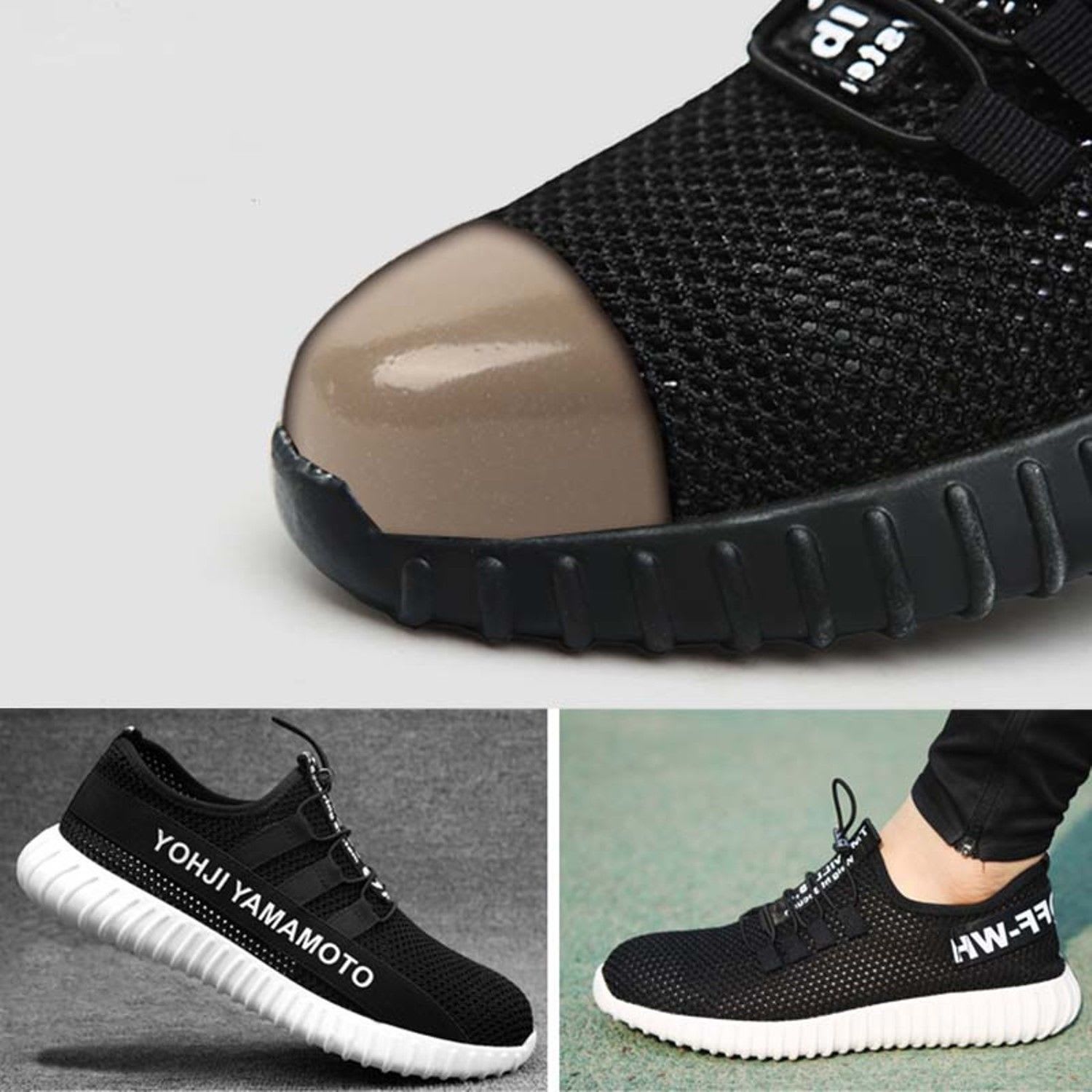 Steel store toe yeezy