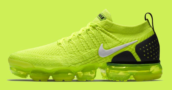Nike Air VaporMax Flyknit 2 Volt Release Date 942842-700 Profile