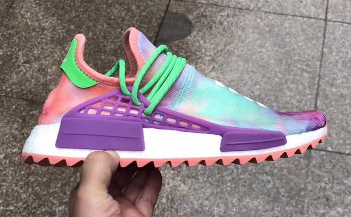 Pharrell's Multicolor Adidas NMDs for the Holi Festival | Complex