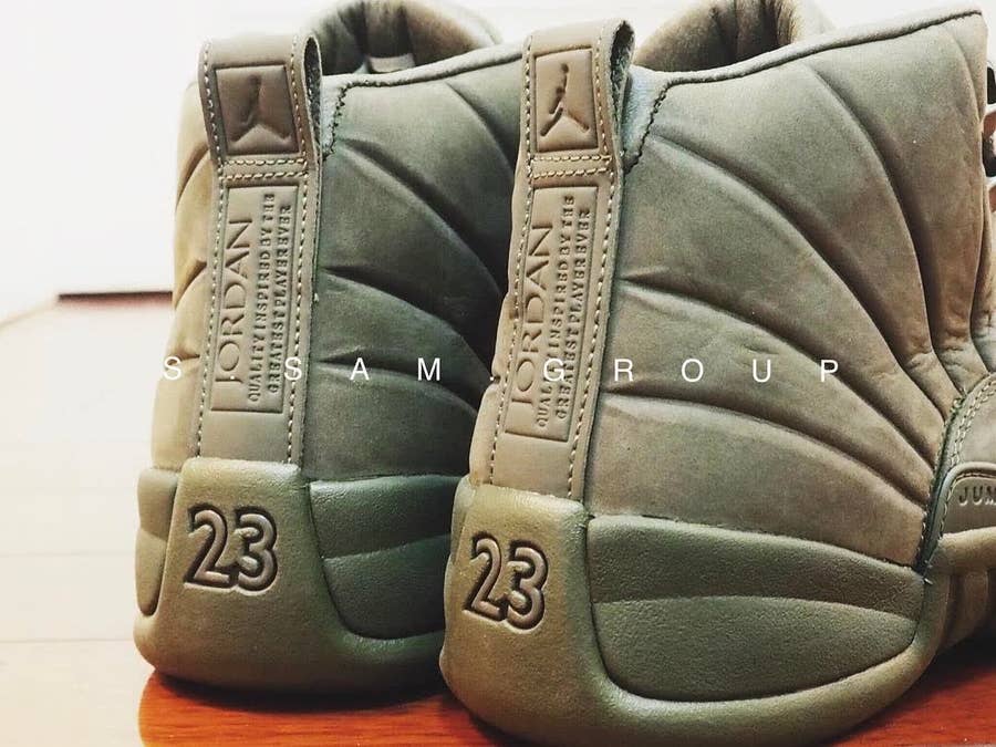 Air jordan retro hotsell 12 olive green