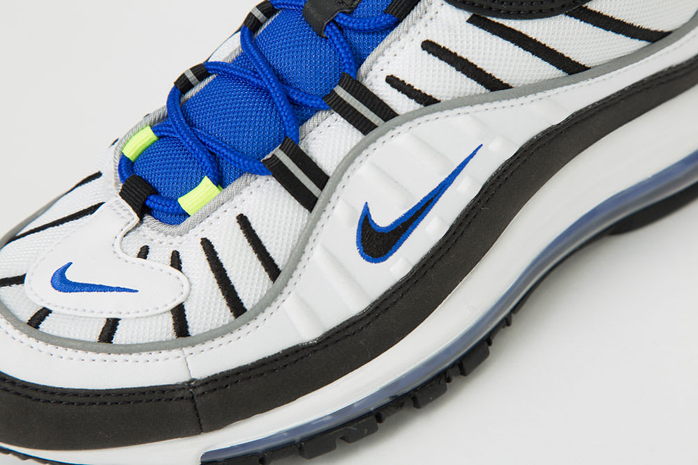 Nike Air Max 98 &#x27;White/Black/Racer Blue/Volt&#x27; 640744-103 (Detail)