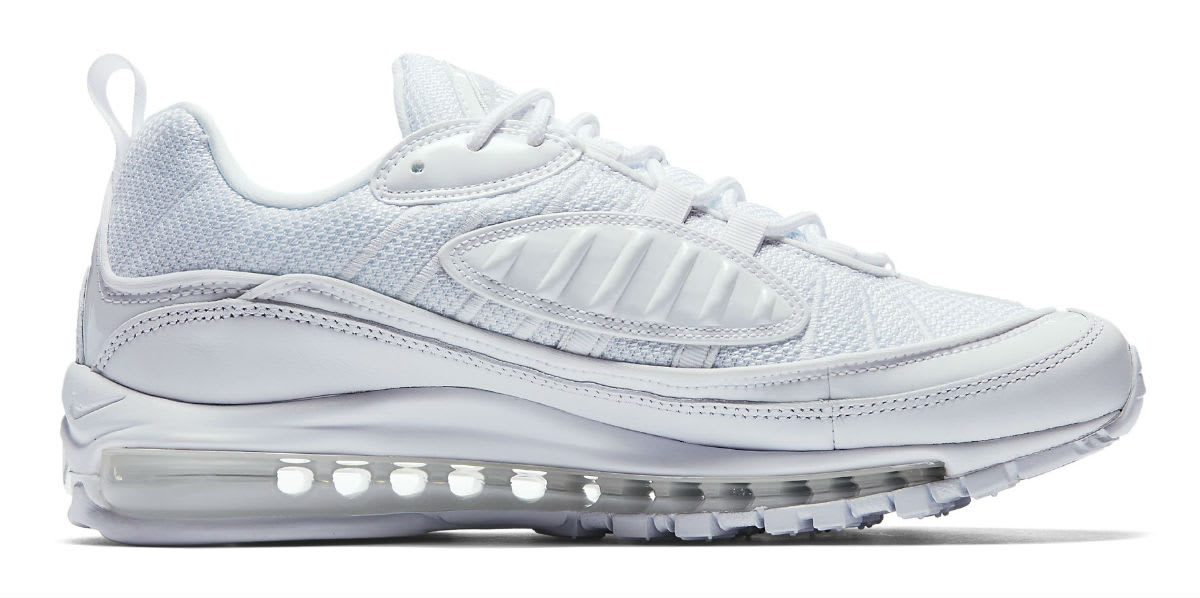 Nike Air Max 98 White Pure Platinum Release Date 640744-106 Medial