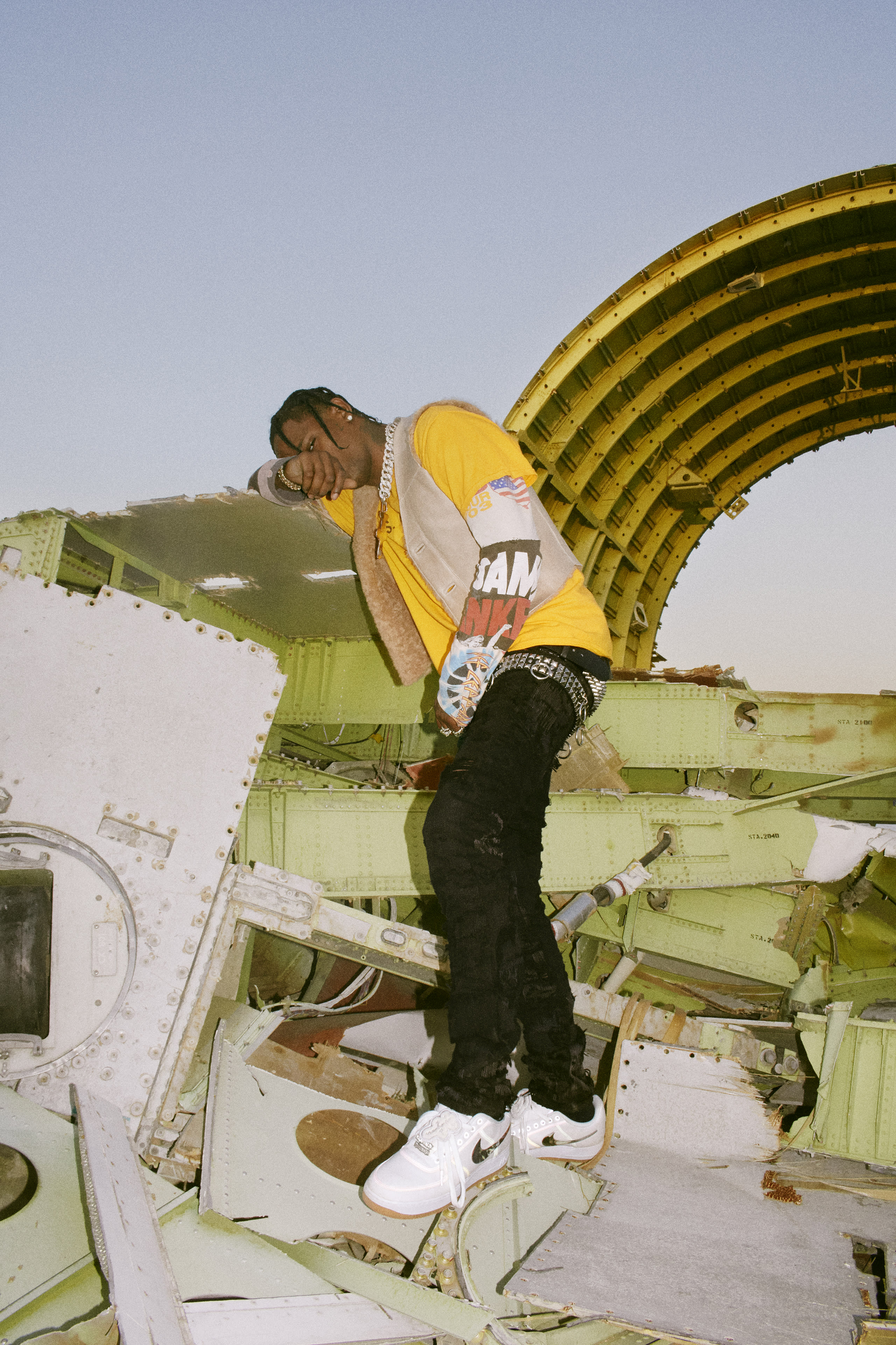 Complex Sneakers on X: Travis Scott with the graffiti tagged