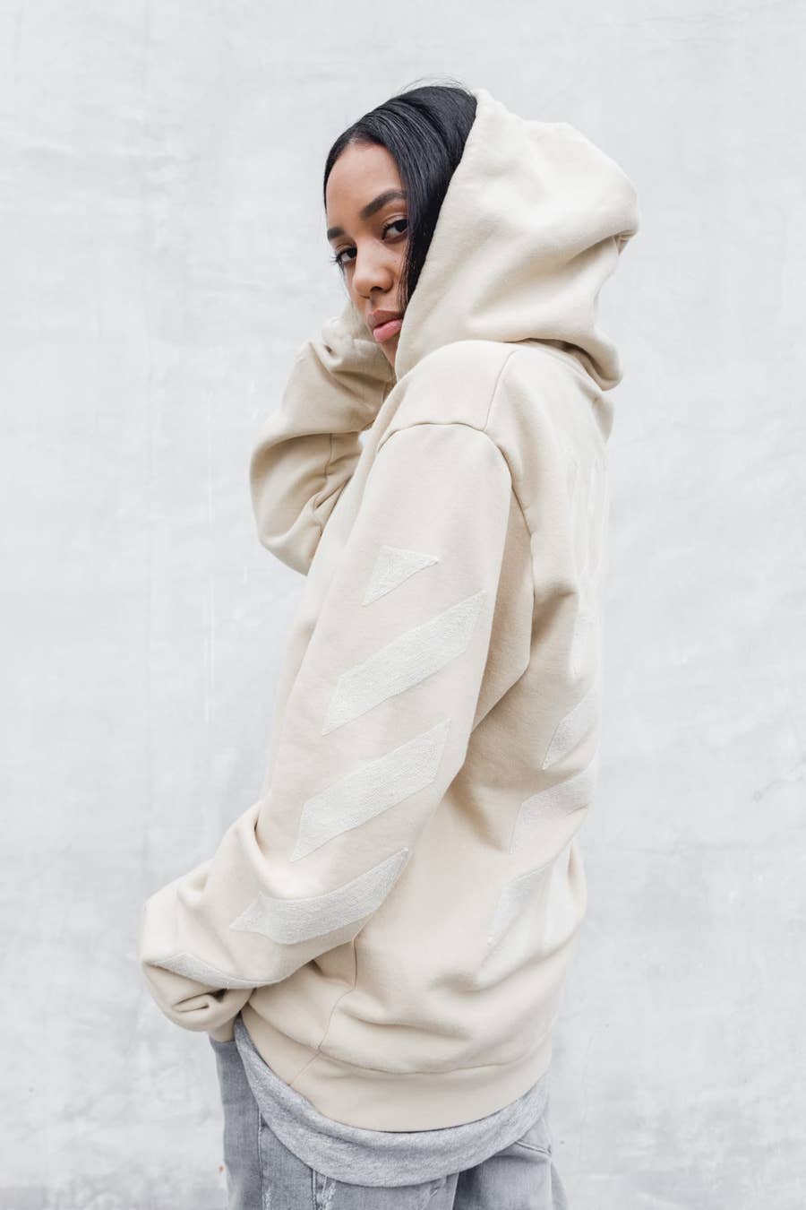 Kith x off shop white hoodie