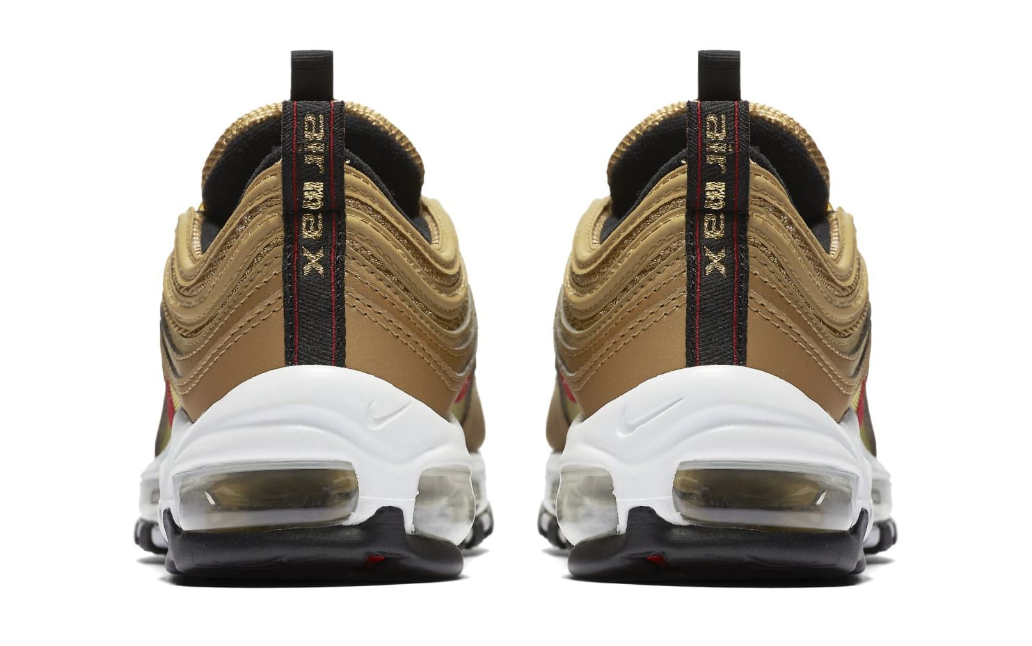 Gold Nike Air Max 97 GS Heel