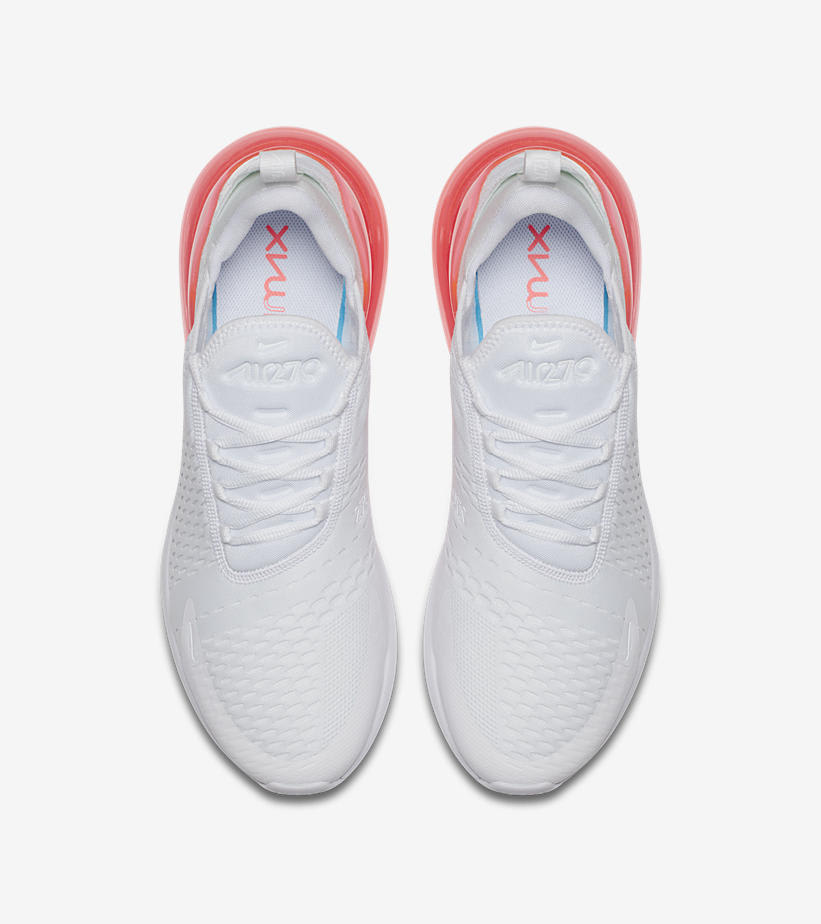 Nike Air Max 270 &#x27;White Pack/Hot Punch&#x27; AH8050-103 (Top)