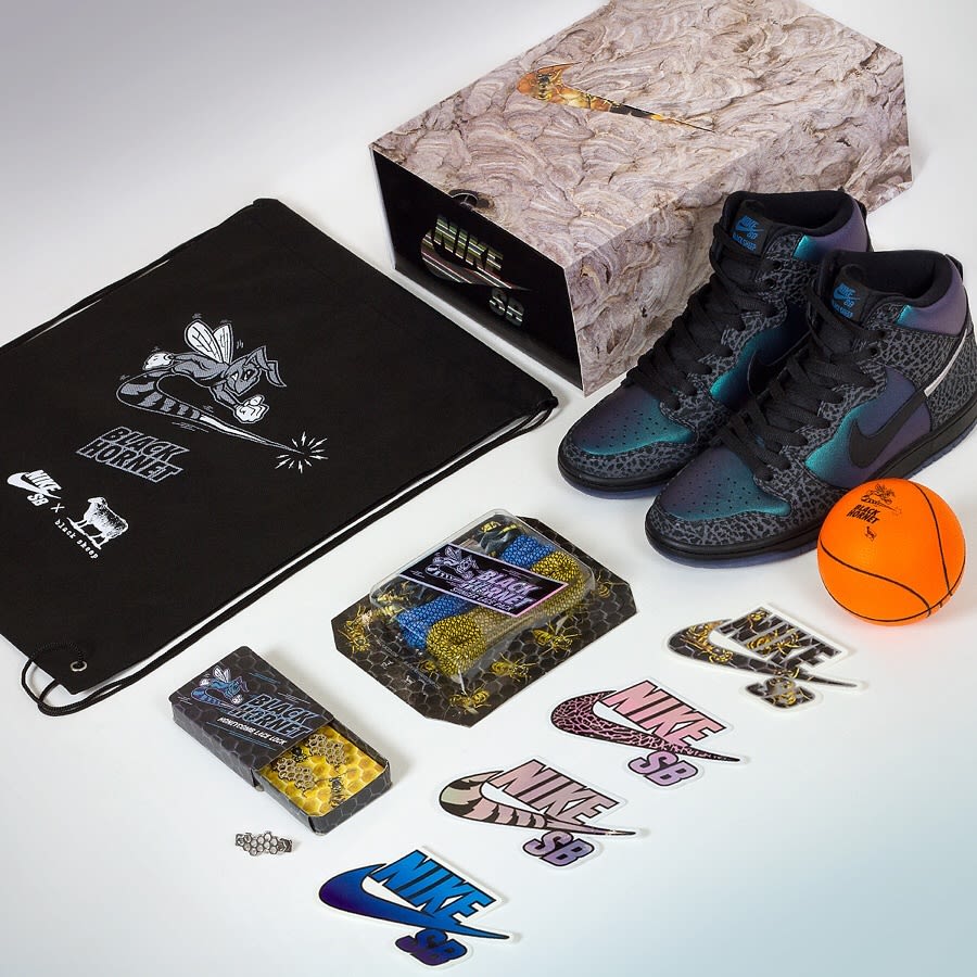 Black Sheep x Nike SB Dunk High &#x27;Black Hornet&#x27; (Deluxe Pack)