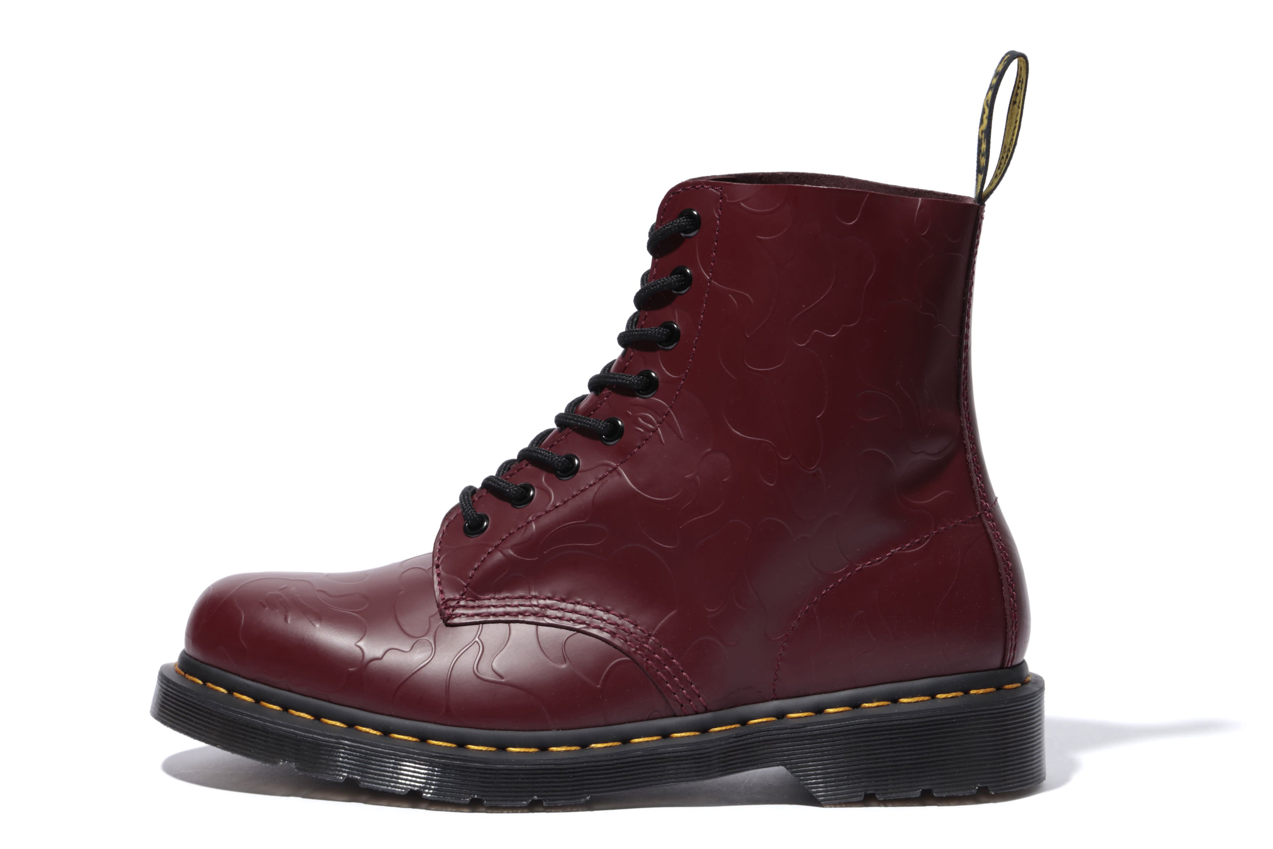 Bape x Dr. Martens 1460 &#x27;Red&#x27; (Lateral)