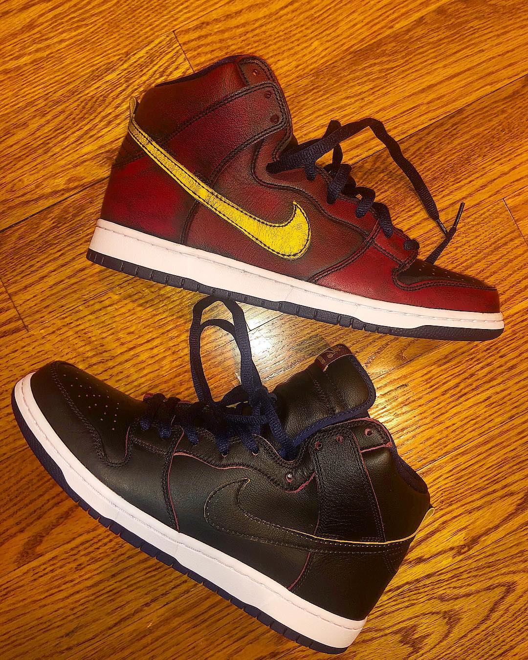 NBA x Nike SB Dunk High &#x27;Cleveland Cavaliers&#x27; (Without Paint)