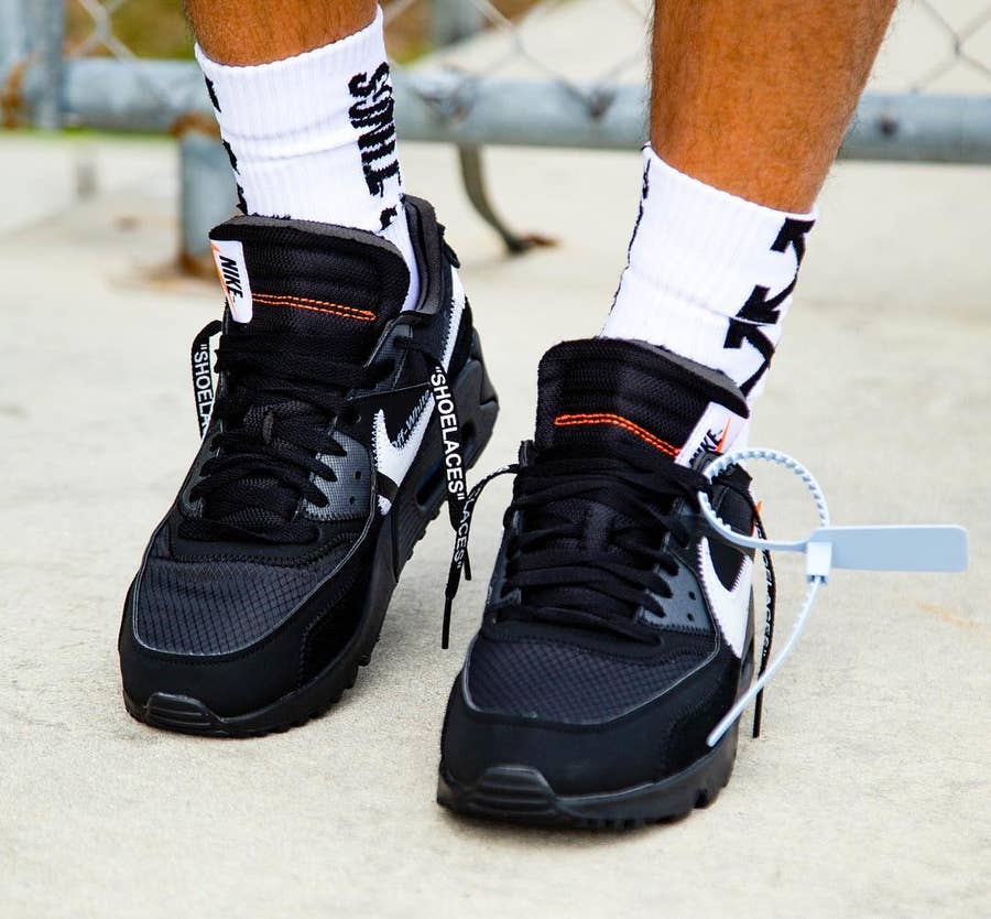 plyndringer tom sti Best Look Yet at the 'Black/Cone' Off-White x Nike Air Max 90 | Complex