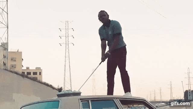 Kendrick Lamar Humble Golf GIF 2