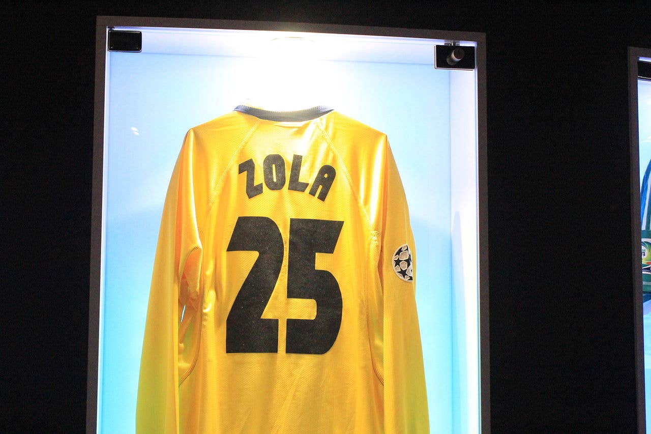 Chelsea legend Zola goes through shirts from his incredible career