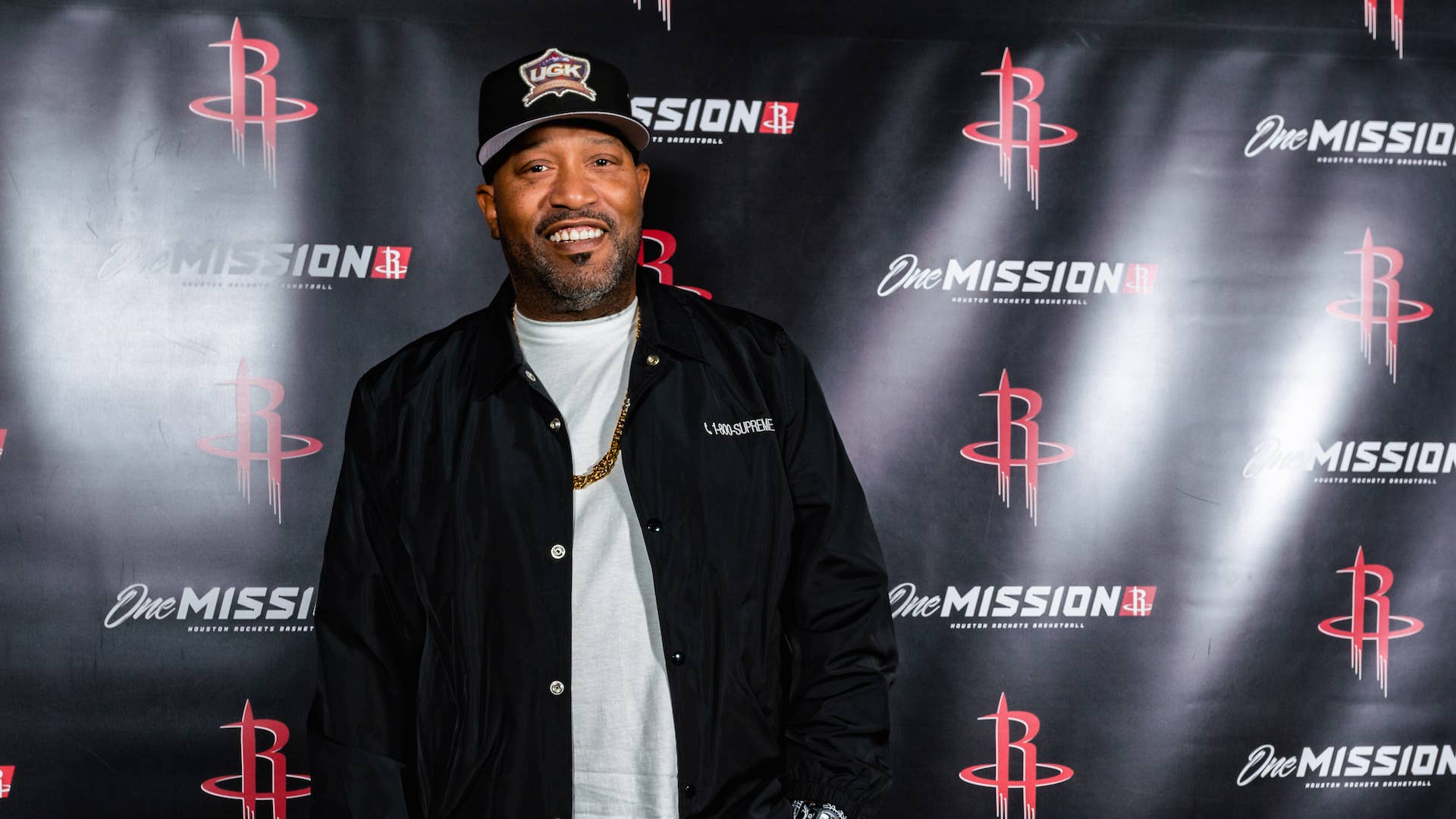 Bun B attends the game between the Houston Rockets and the Oklahoma City Thunder