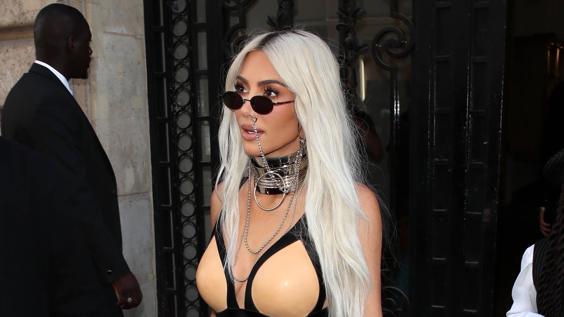 Kim Kardashian is seen on July 6, 2022 in Paris, France.