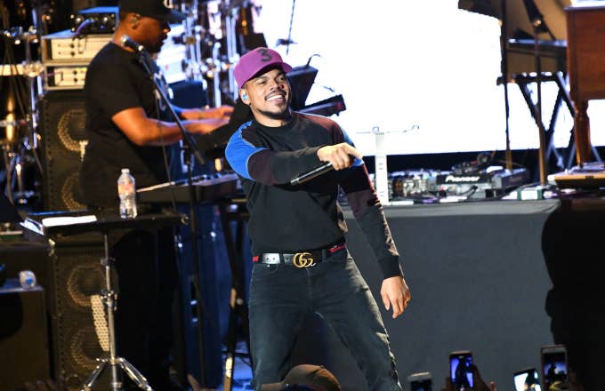 Musician Chance the Rapper performs onstage during the Mac Miller: A Celebration of Life