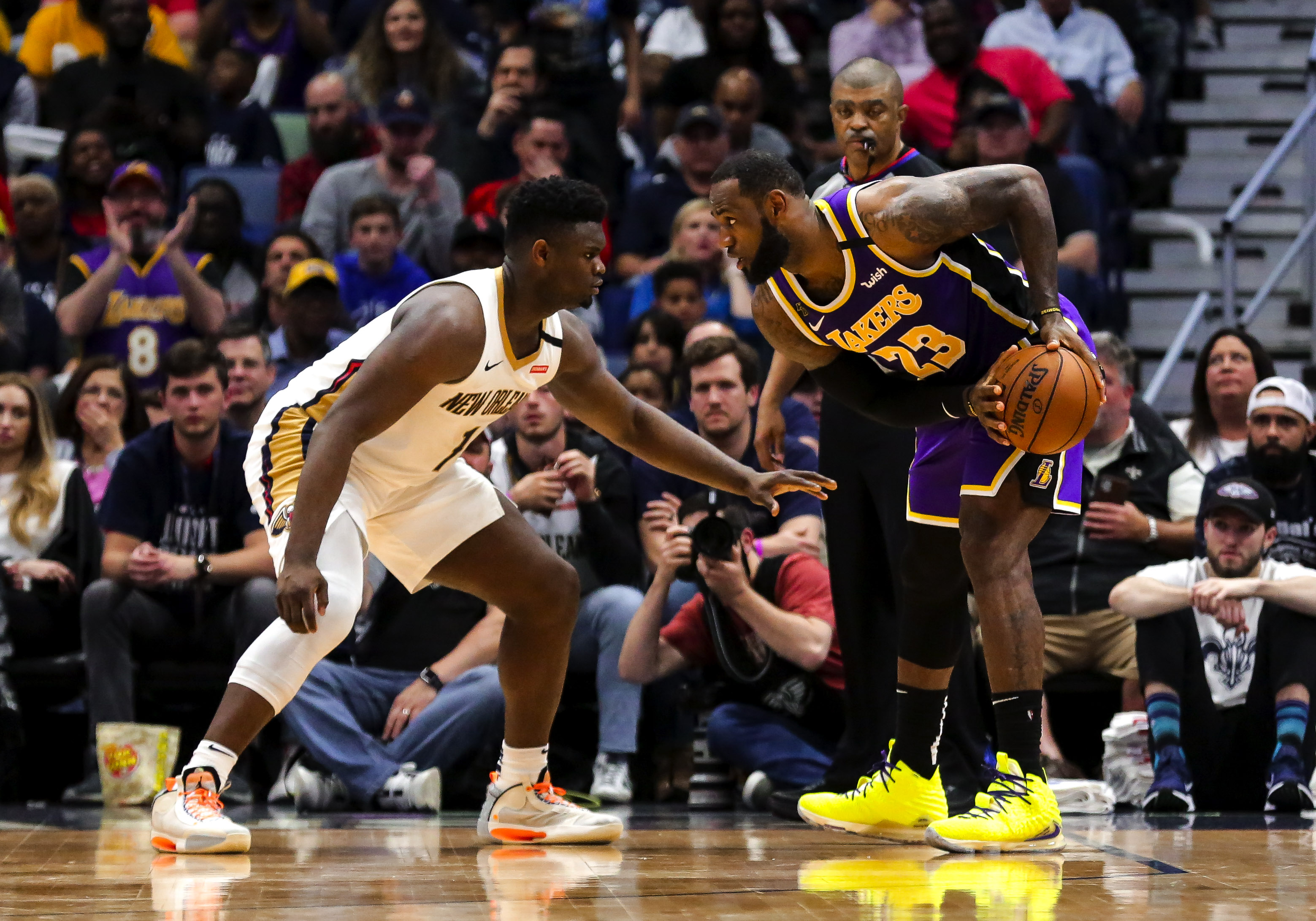 LeBron James Los Angeles Lakers Nike Playground Mini Basketball