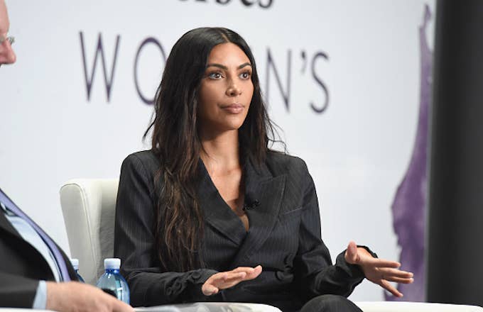 Kim Kardashian West speaks during the the 2017 Forbes Women&#x27;s Summit