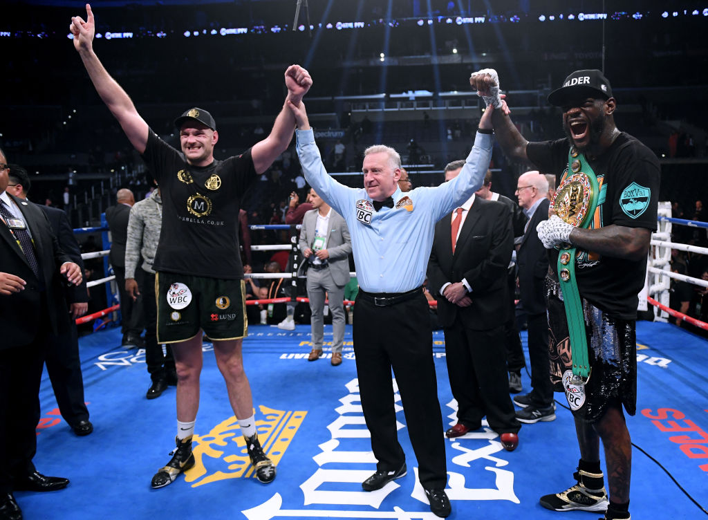 Tyson Fury Deontay Wilder Dras 2018 Getty Ref