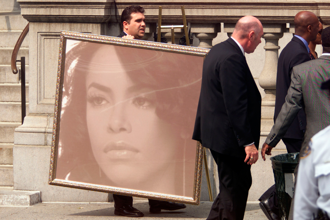 Aaliyah Portrait Funeral