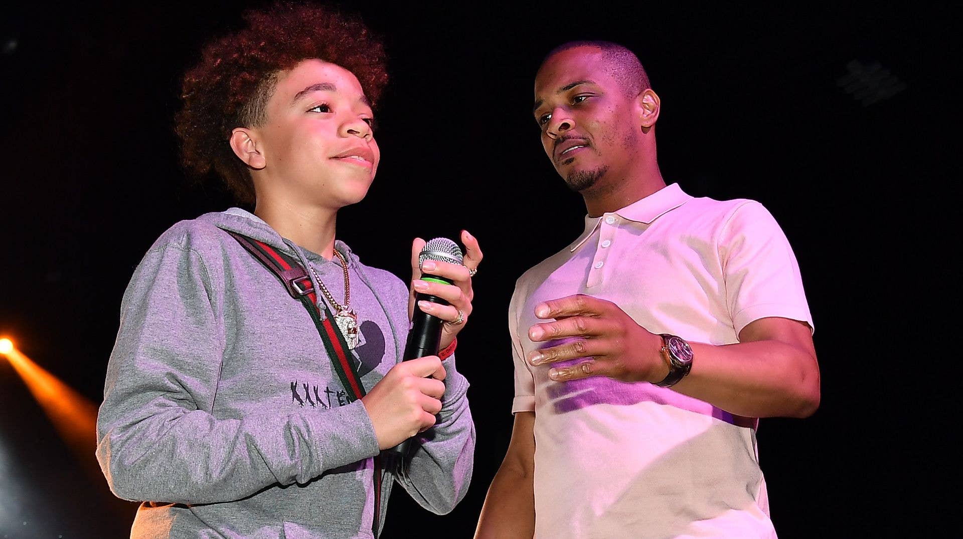 TI with his son King